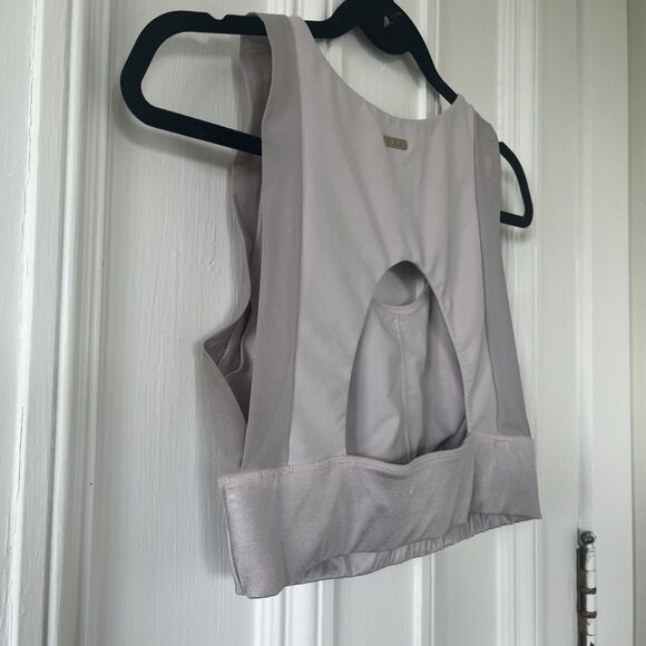 Alala Womens Yoga Top Bra Activewear Light Gray Medium - Picture 5 of 6